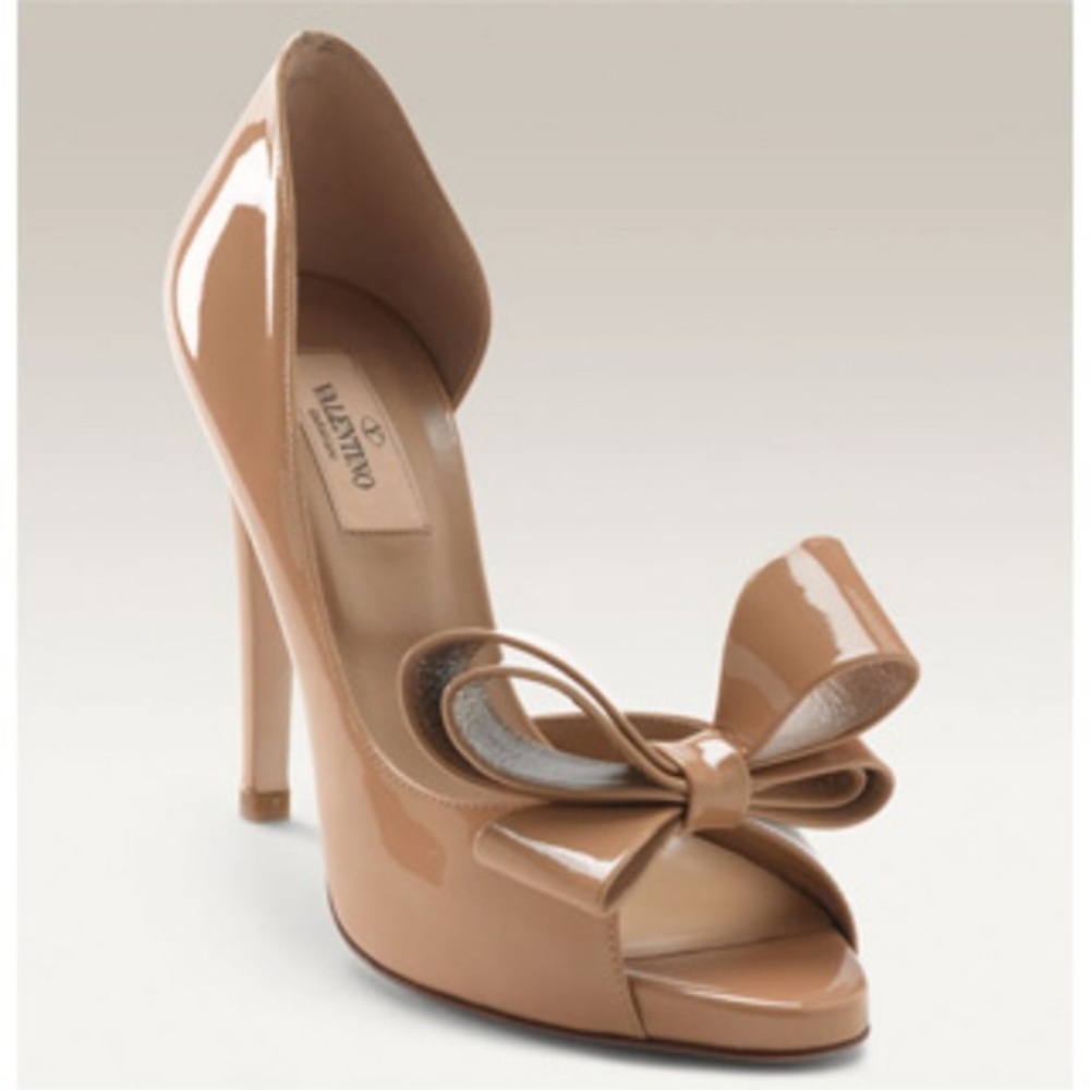 Valentino Couture Bow Pump Patent Leather 38.5